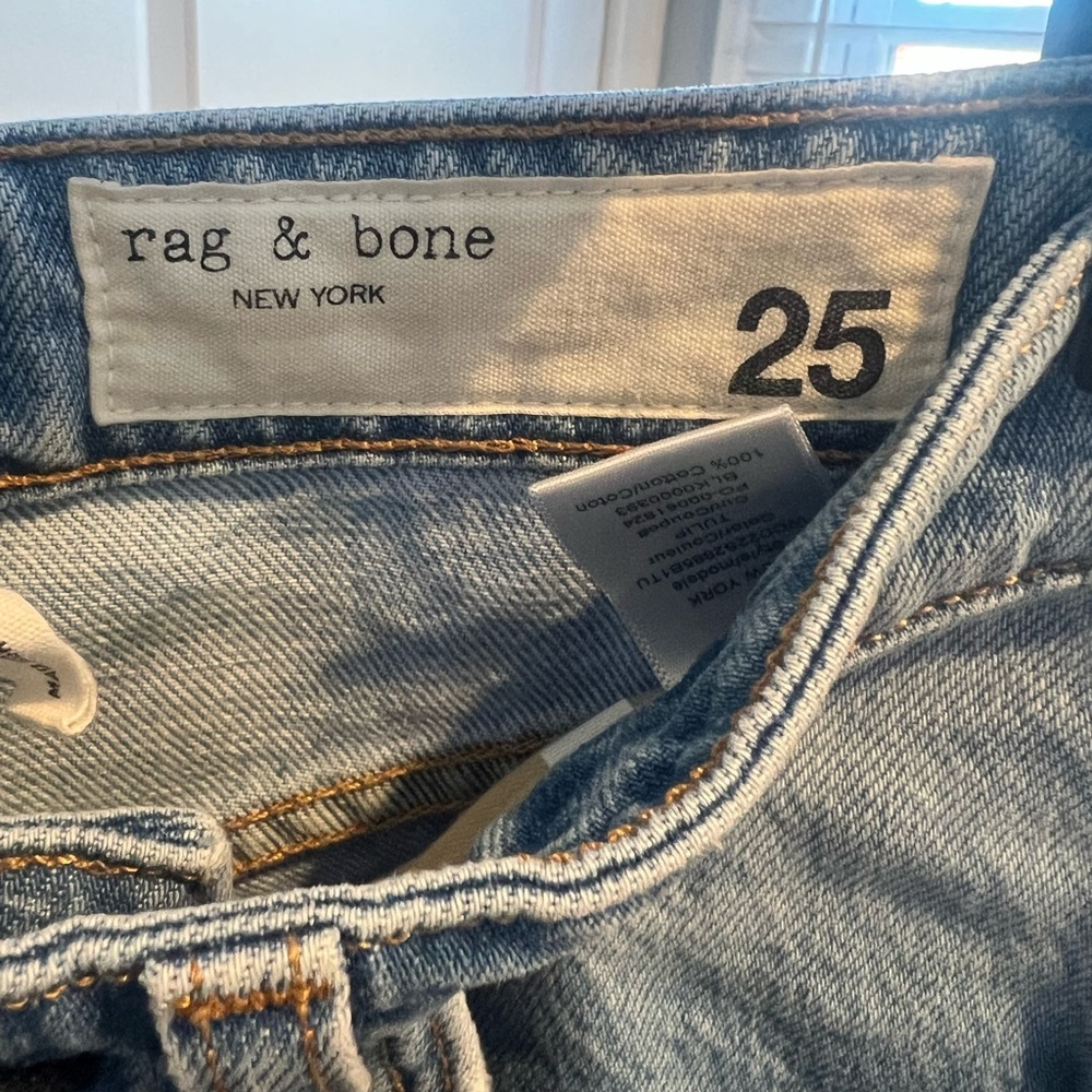Rag and Bone wide leg Classic Blue Denim Jeans - Picture 2 of 3